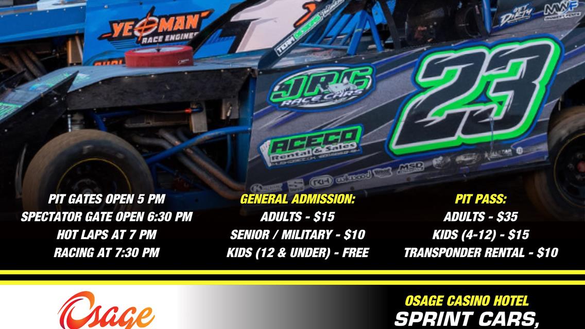 Friday Night Lights April 12th WE ARE RACING!