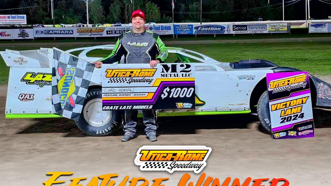 Homan Claims Win at Utica-Rome