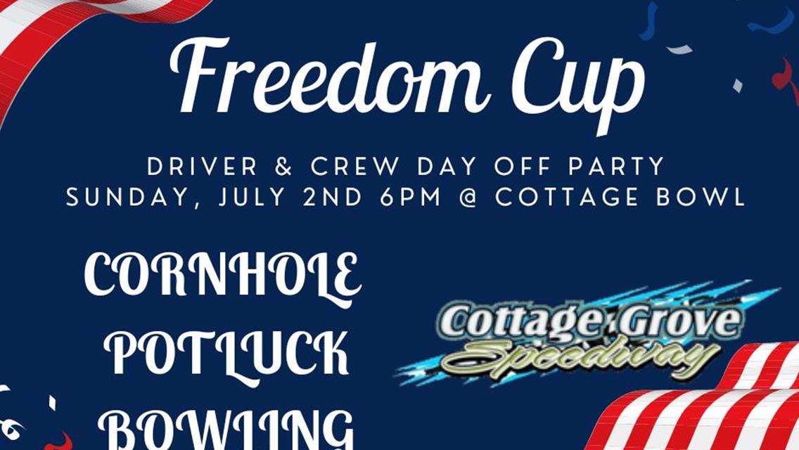 FREEDOM CUP DAY OFF INFO!!