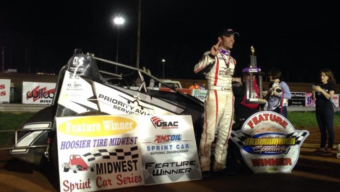 CLAUSON RETURNS TO BLOOMINGTON FOR AMSOIL SPRINT CAR SCORE