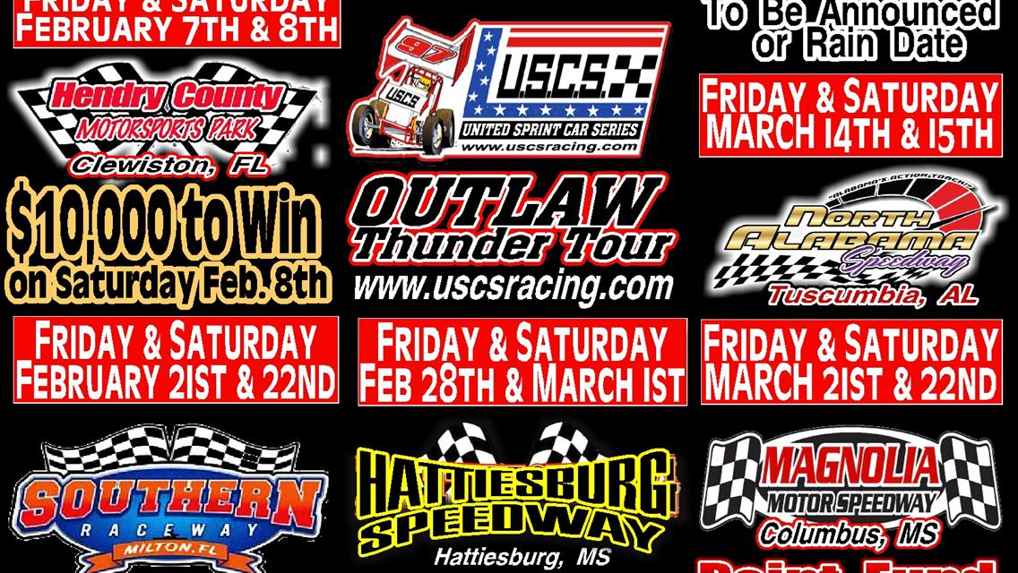 USCS Winter Heat Series 2025 preliminary schedule is released