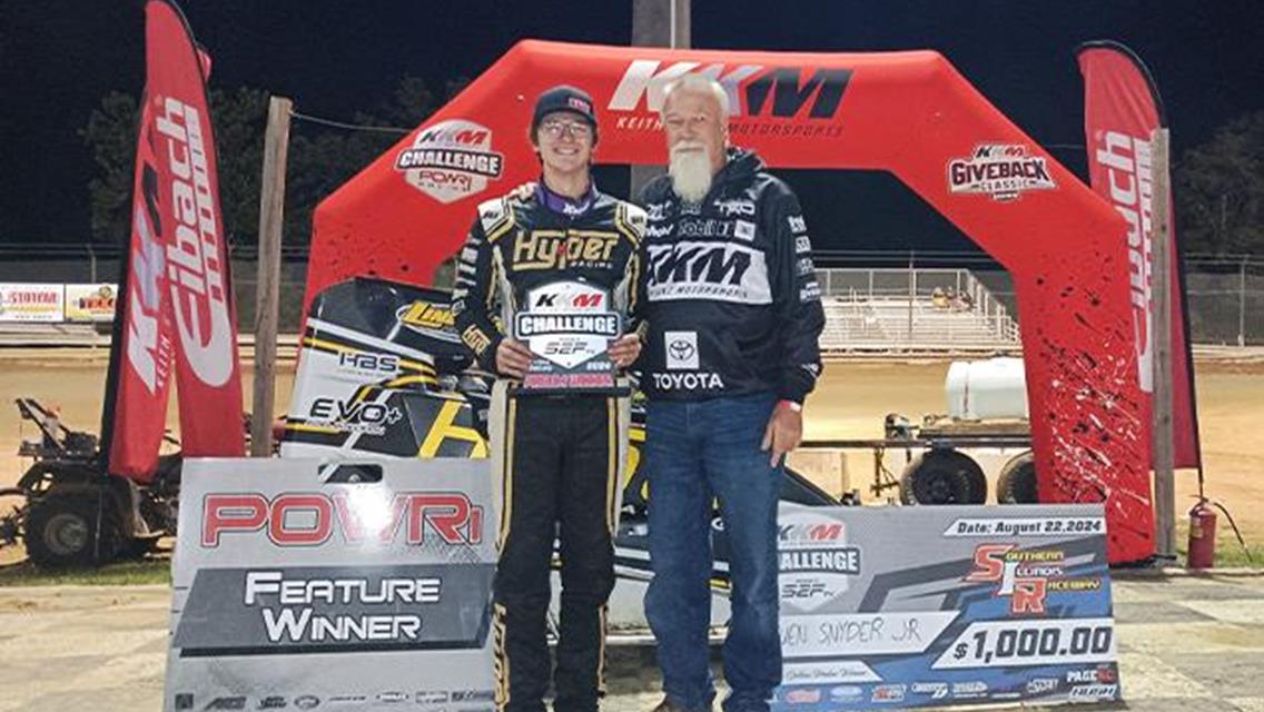 Steven Snyder Jr Dominates in SIR POWRi Non-Wing Outlaw KKM Challenge Night One Win