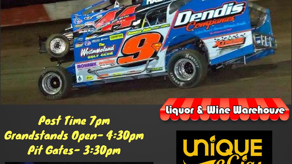 Tuesday Racing 7PM $25 Adults, Kids 6-12 $5