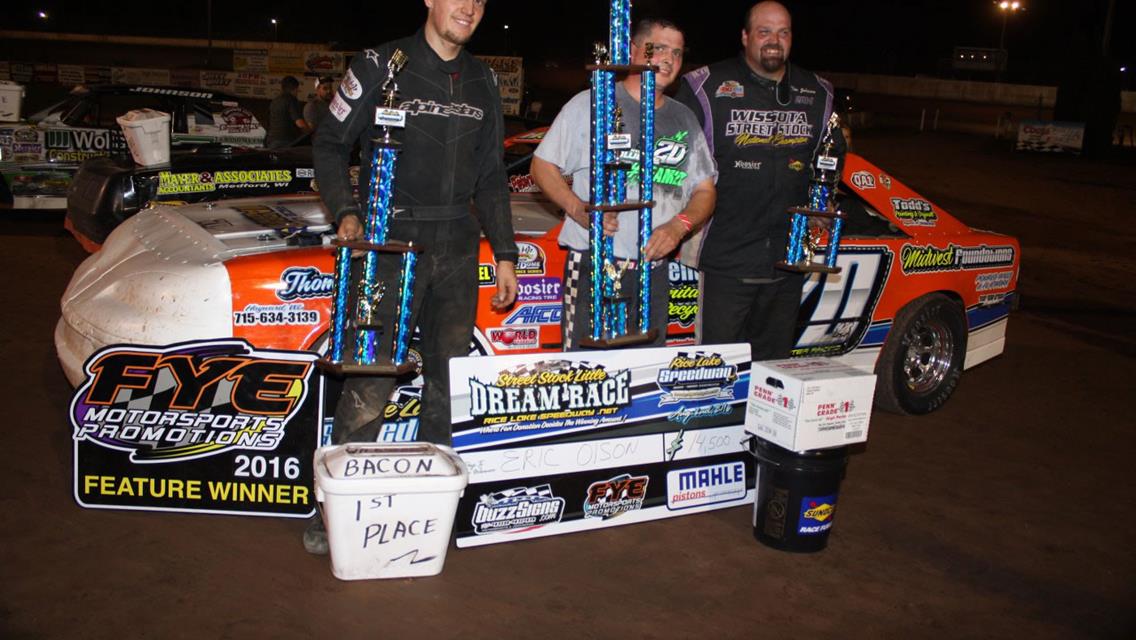 Olson Fifteen Grand Winner at Rice Lake Speedway