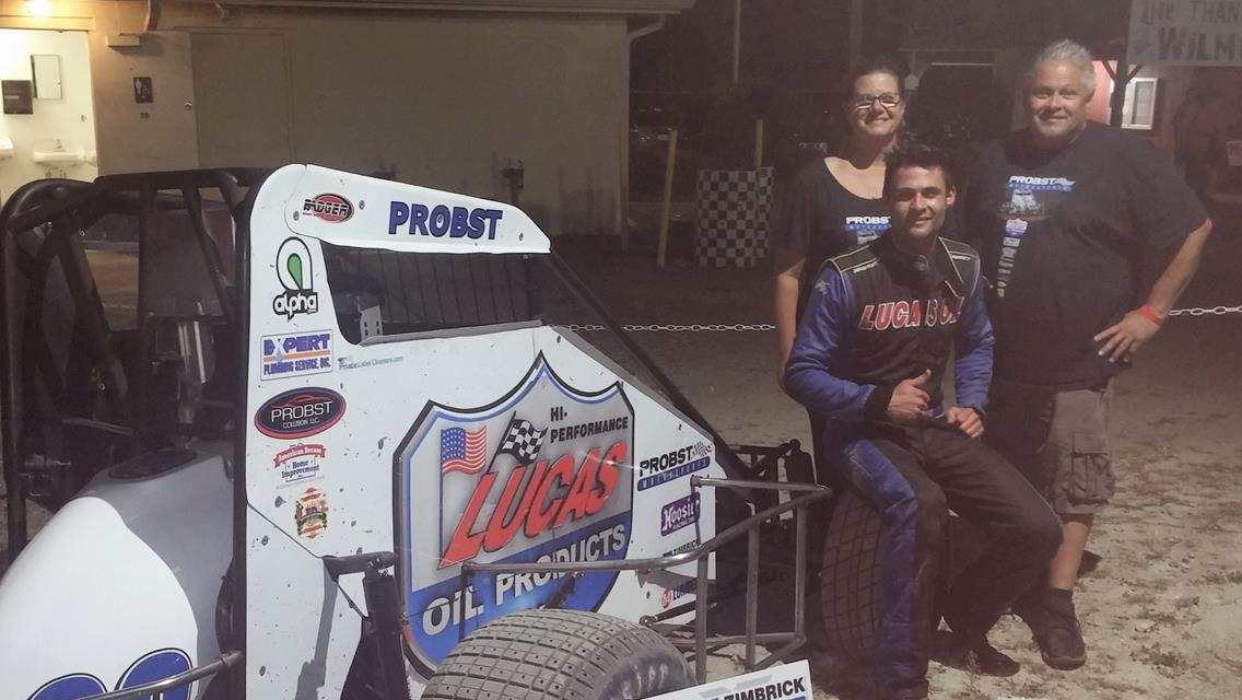 &quot;Probst knocks down first career Badger win at Wilmot Raceway”