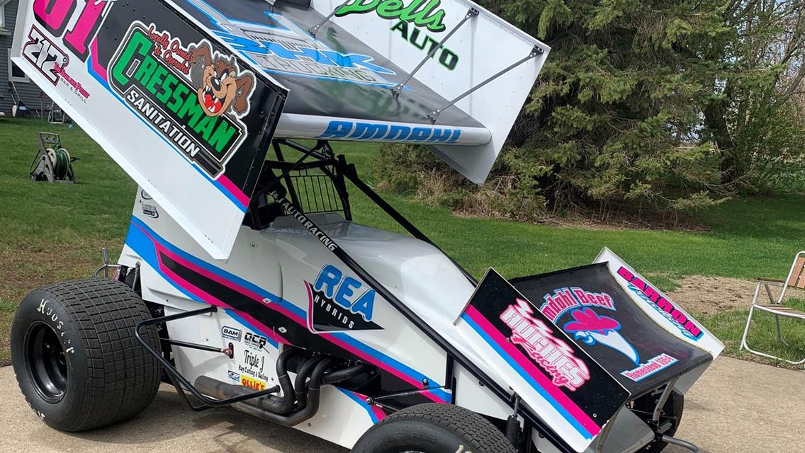 Amdahl Posts Top-10 Finish in 410 Sprint Car Debut at Huset’s Speedway