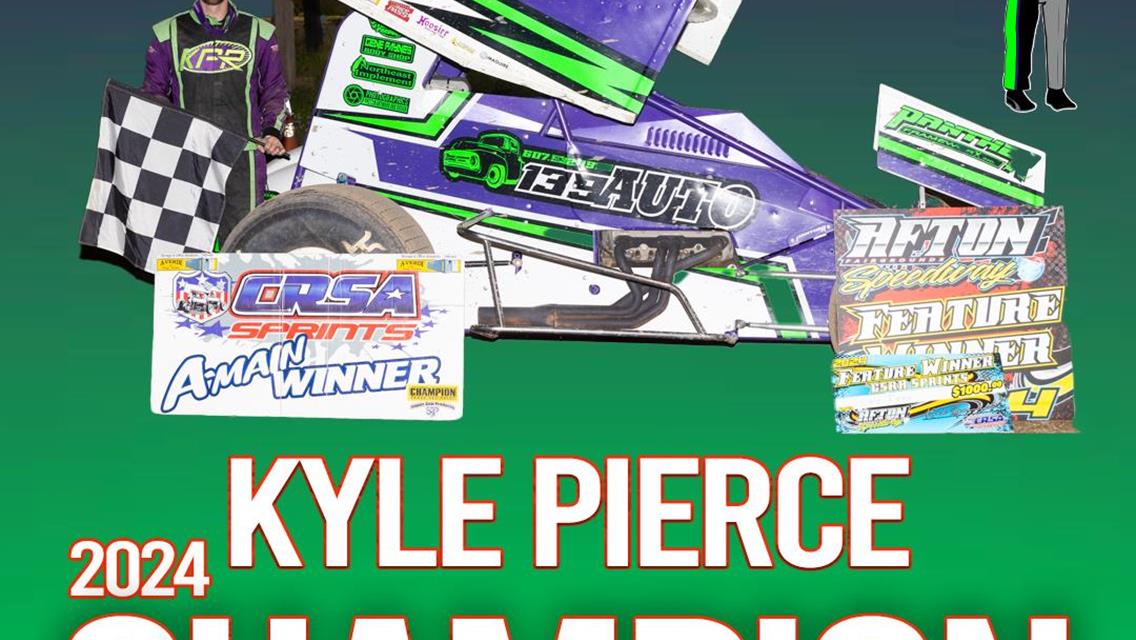 CRSA Points Finale Rained Out at Land of Legends, Kyle Pierce Declared Series Champion; Parrow Declared DisBatch Champion