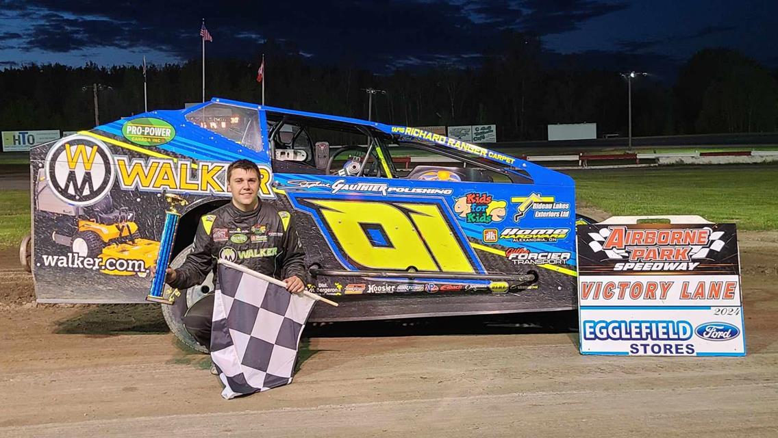 Raabe Takes Modified Feature at Airborne, Lussier Undefeated in Sportsman; Guay, Bresette and Mooney also see winners circle
