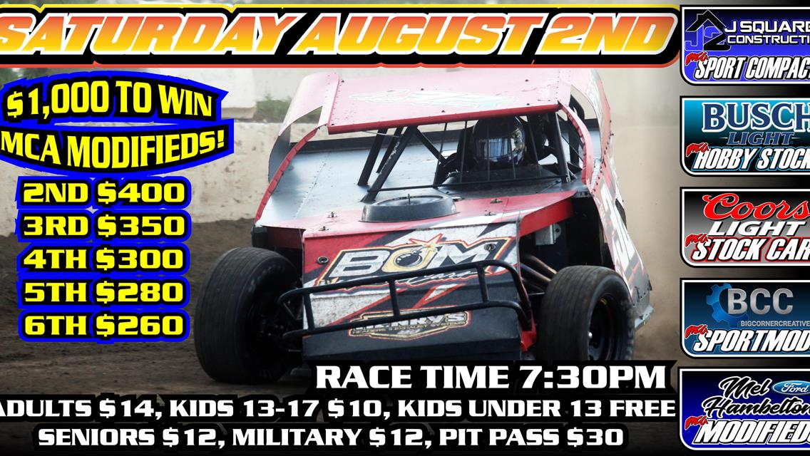 Dirt Track Junkie Boosts Modifieds to $1,000 to Win This Week
