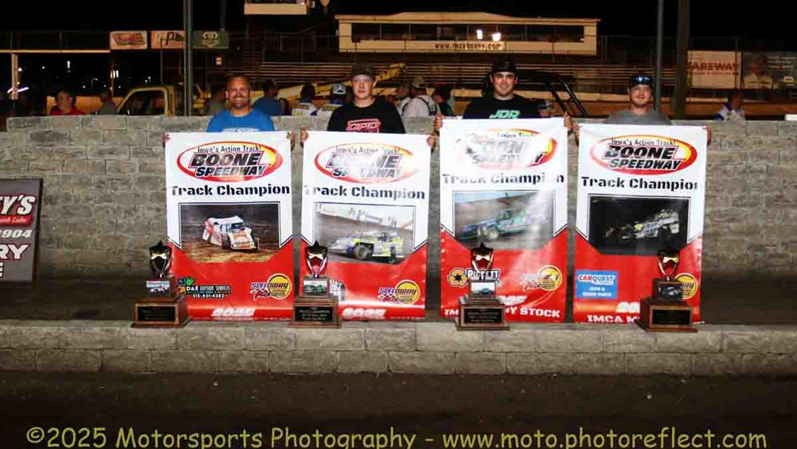 Boone Speedway names track champions for 2025