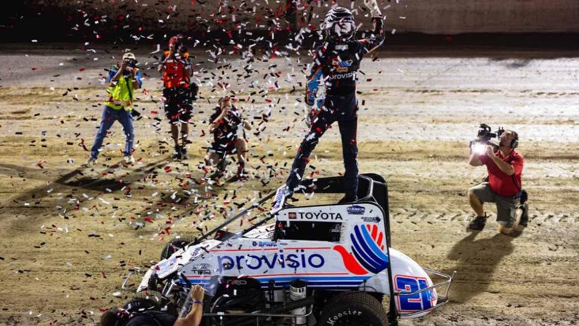 Karter Sarff Claims Night One with POWRi National Midgets and Xtreme at I-55 Raceway