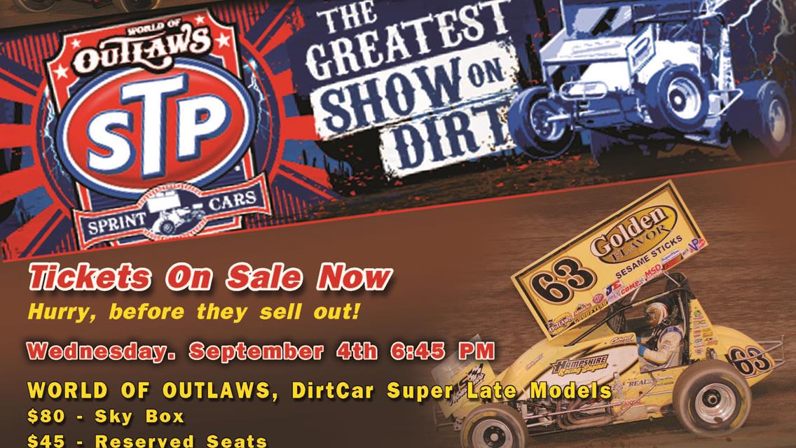 WORLD OF OUTLAWS AT COTTAGE GROVE REMINDER