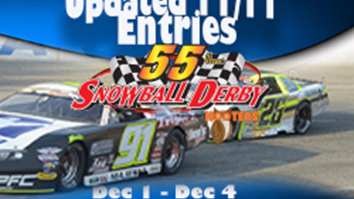 FRIDAY NOV. 11 UPDATED ENTRIES, ALL 7 DIVISIOINS