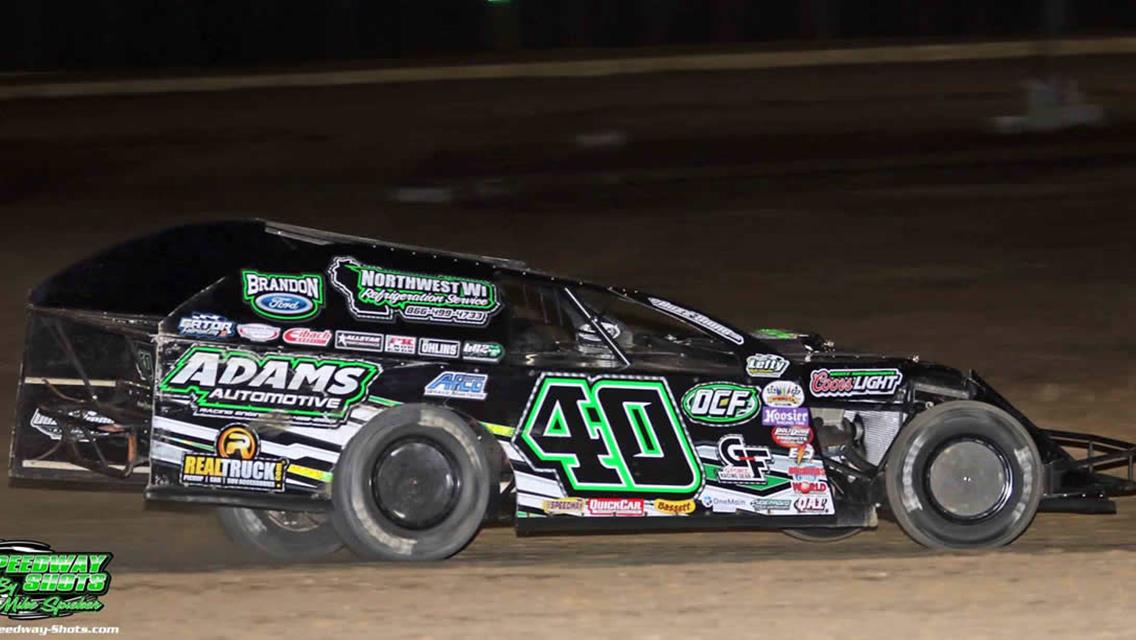 Adams Rolls to the Checkers at Rice Lake Speedway