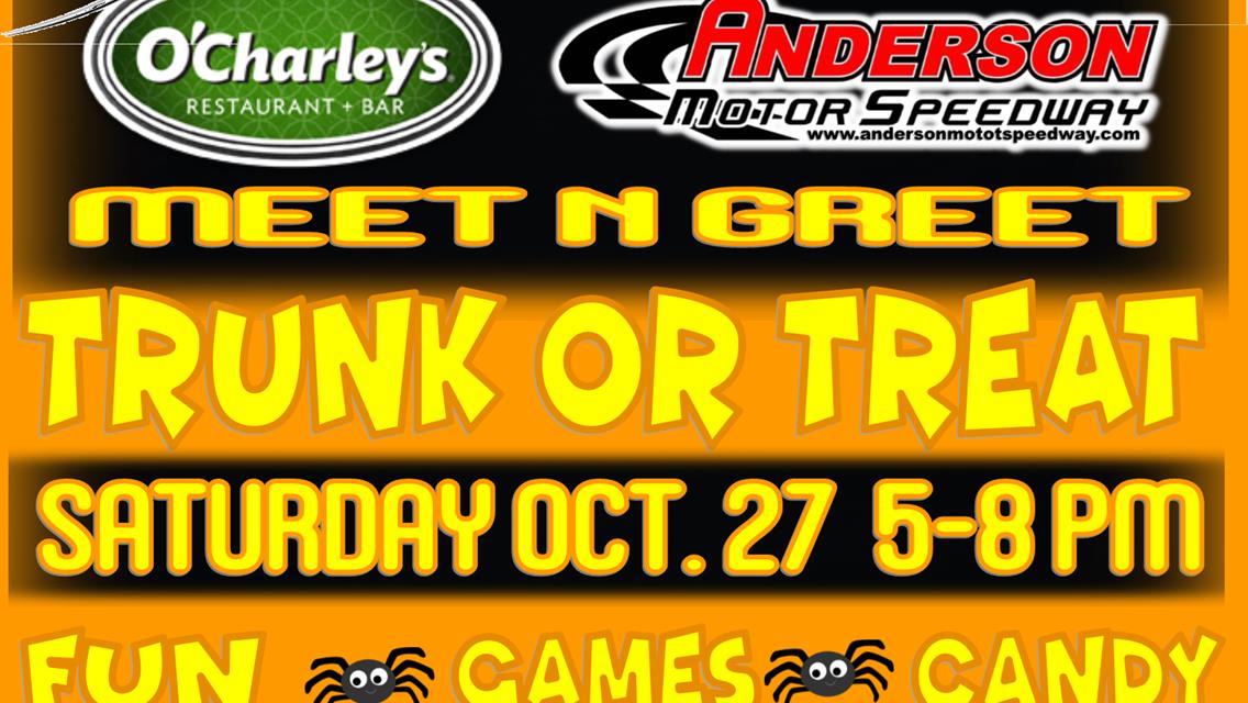 NEXT EVENT: AMS / O&#39;Charley&#39;s Trunk or Treat Saturday Oct. 27 5pm