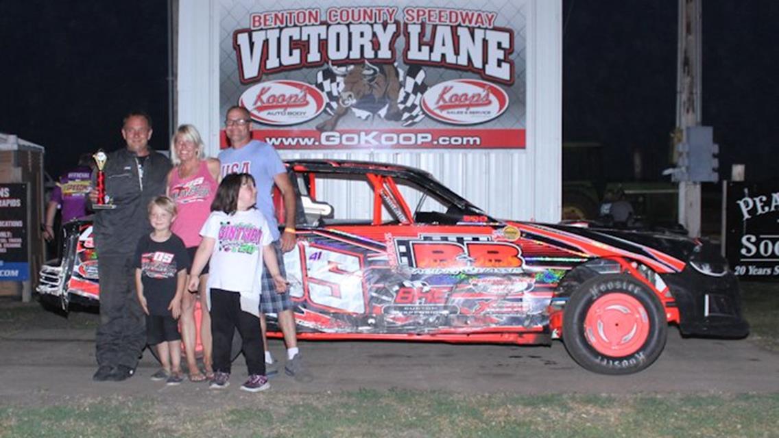 Berry Jr. Scores Win On Wild Night At Benton County Speedway