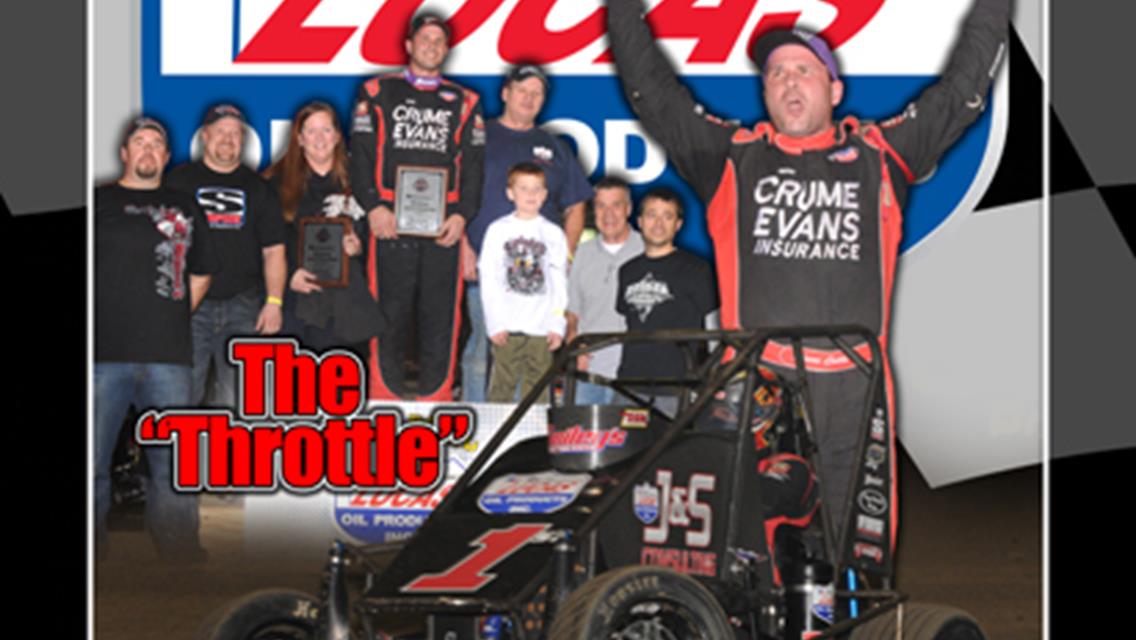 Cottle Works Up Friday Prelim Win at Chili Bowl!