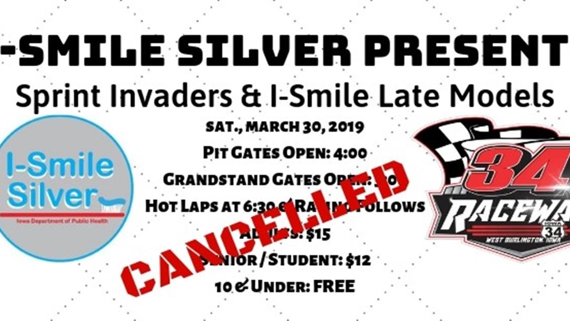 March 30, 2019 - I-Smile Silver Night Cancelled