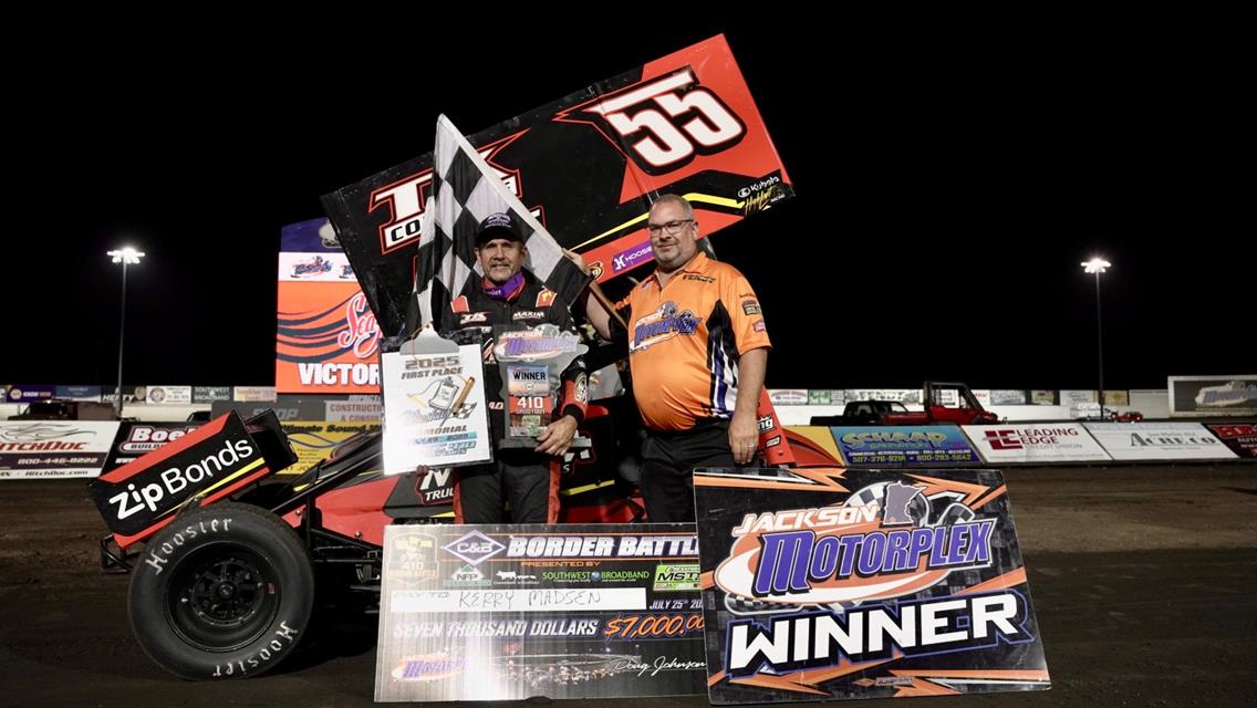 Madsen and Serbus Victorious at Jackson Motorplex During C & B Border Battle Presented by New Fashion Pork and SW Broadband