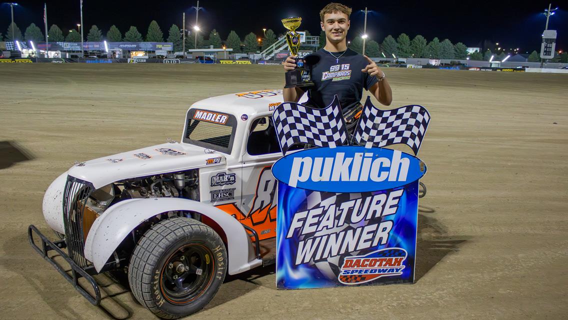 MADLER HANGS ON FOR DACOTAH SPEEDWAY VICTORY