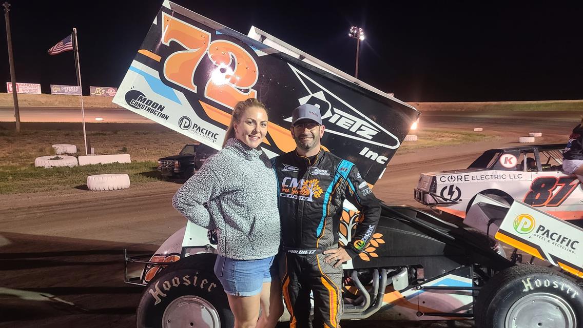 Dietz Makes Late Pass For ASCS Frontier Checkers At Gallatin
