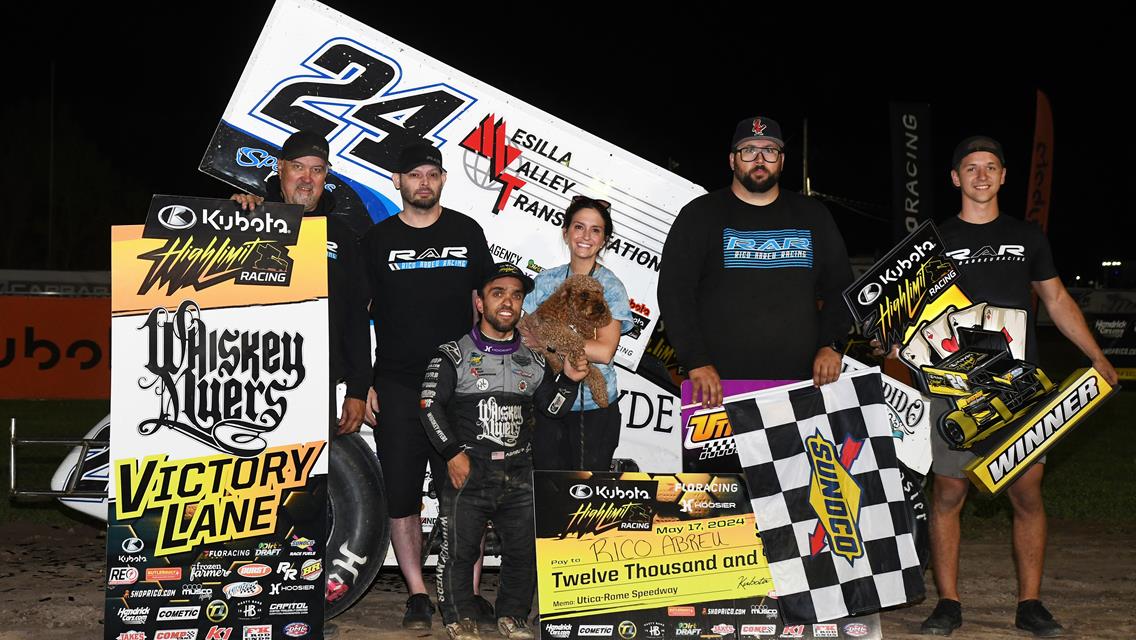 RICOOOO: Abreu Adds First High Limit Racing Win of 2024 at New York&#39;s Utica-Rome Speedway