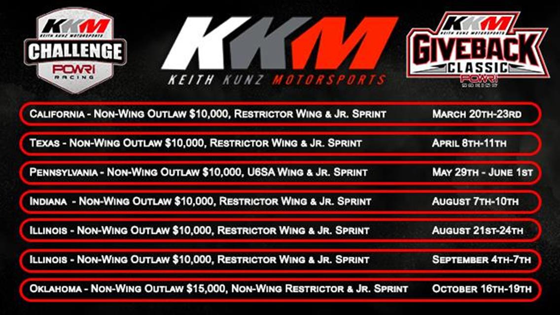 KKM Challenges Increases Schedule and Unveils Season Point Fund