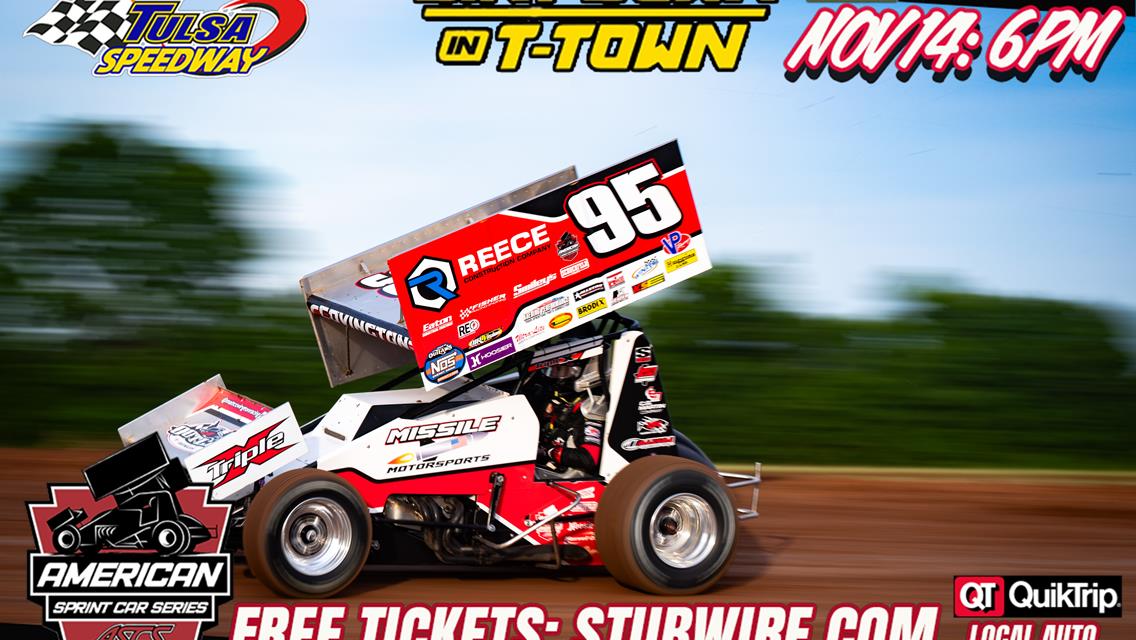 Matt Covington looking for First Win of the Season at Tulsa Speedway Nov 14