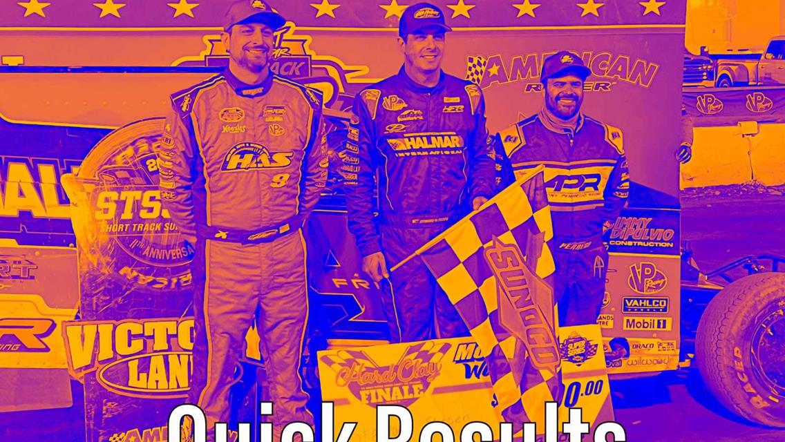 ‘HARD CLAY FINALE’ RESULTS SUMMARY – ORANGE COUNTY FAIR SPEEDWAY THURSDAY, OCTOBER 24, 2024