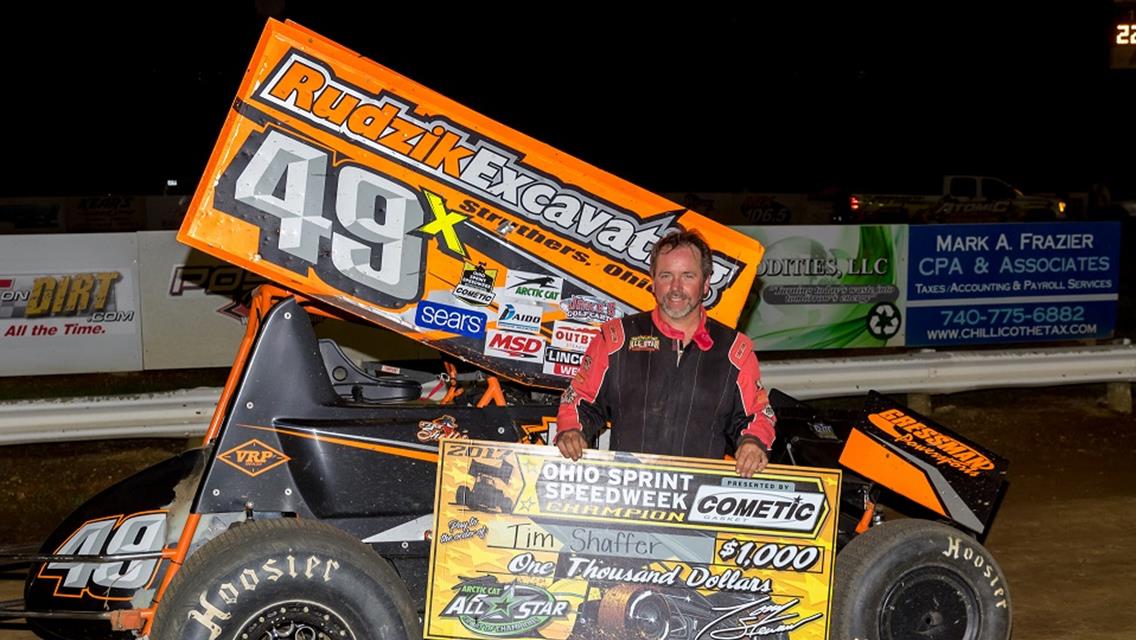 Cole Duncan earns Ohio Sprint Speedweek finale victory, Tim Shaffer claims third Speedweek championship