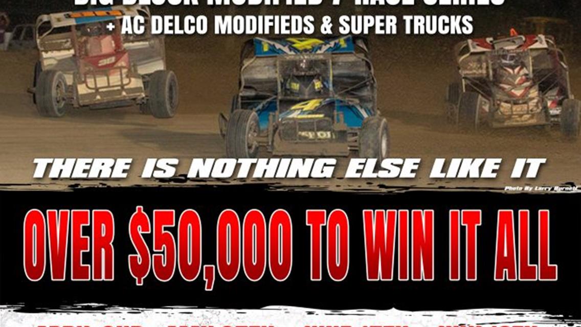 2017 DELAWARE INTERNATIONAL SPEEDWAY ANNOUNCES ALL NEW SERIES FOR BIG BLOCK MODIFIEDS WITH OVER $130,000 PURSE WITH THE FIRST RACE TO HONOR THE MESSIC