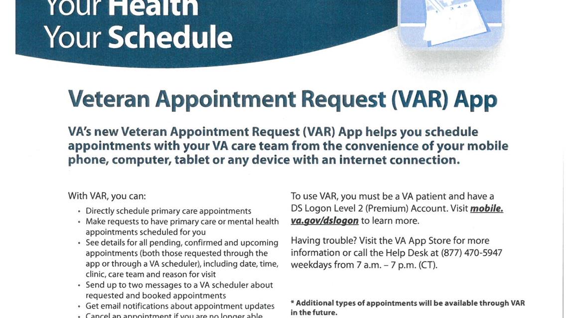 Veteran Appointment Request (VAR) App