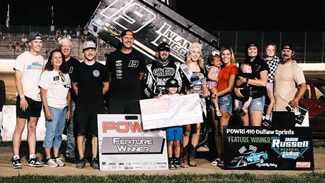 Hunter Schuerenberg Sweeps Weekend Wins with POWRi 410 Outlaw Sprints at Lake Ozark Speedway