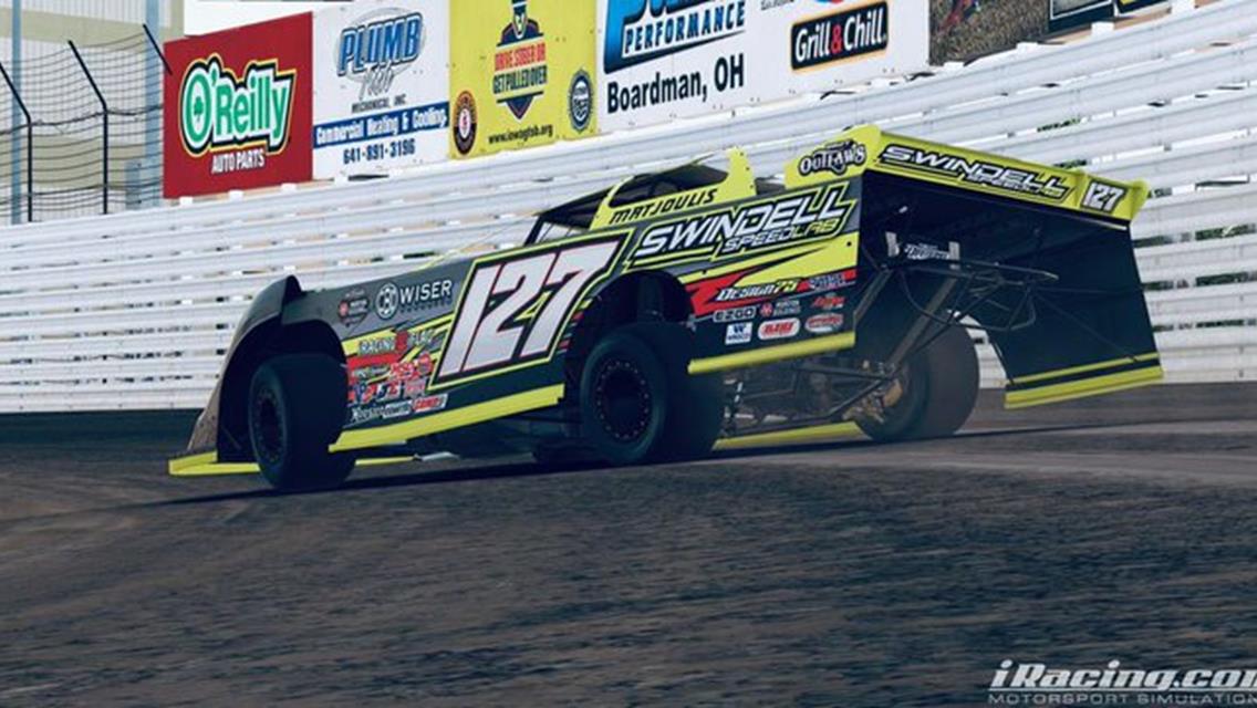 Swindell SpeedLab eSports Team Sweeps Podium During World of Outlaws Late Models iRacing Event at Kokomo