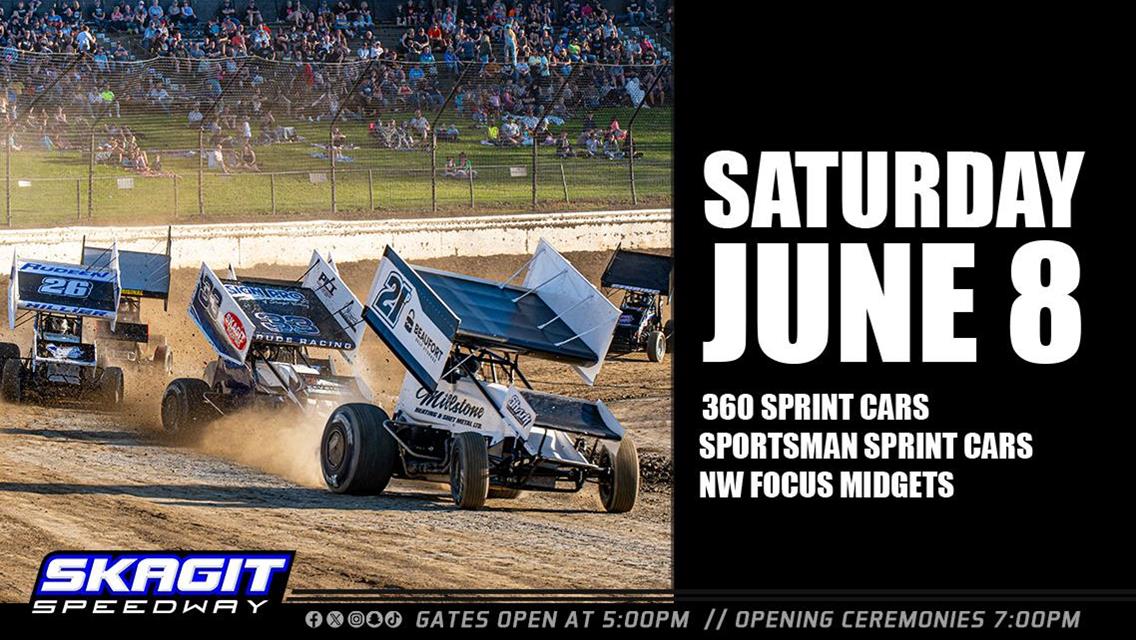 360 SPRINT CARS ARE BACK! SATURDAY - JUNE 8