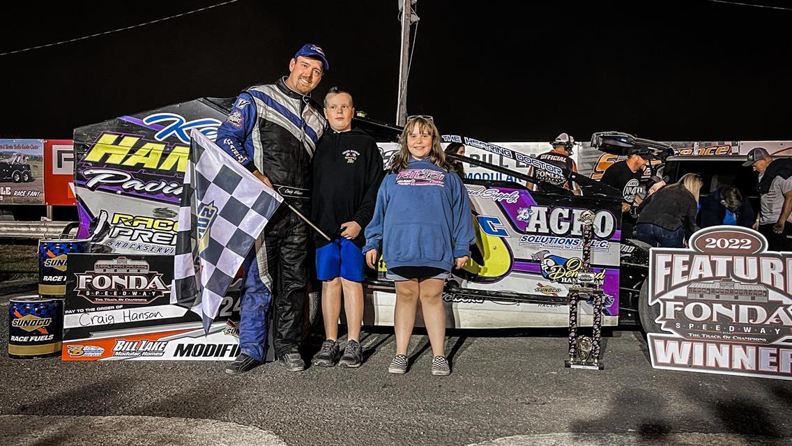 HANSON WINS FOR SECOND TIME IN 2022 ON HIS SPONSORS NIGHT â€“ MORTENSEN TIES FOR FIRST ON CRATE 602 SPORTSMAN ALL-TIME WIN LIST WITH VICTORY