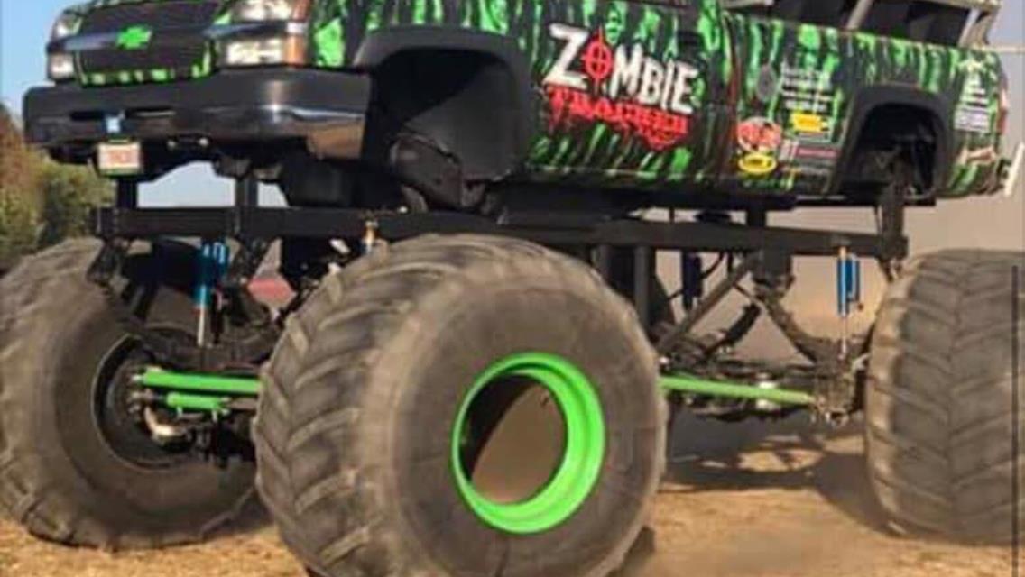 “Zombie Tracker” Monster Trucker Rides This Saturday At Sunset Speedway Park