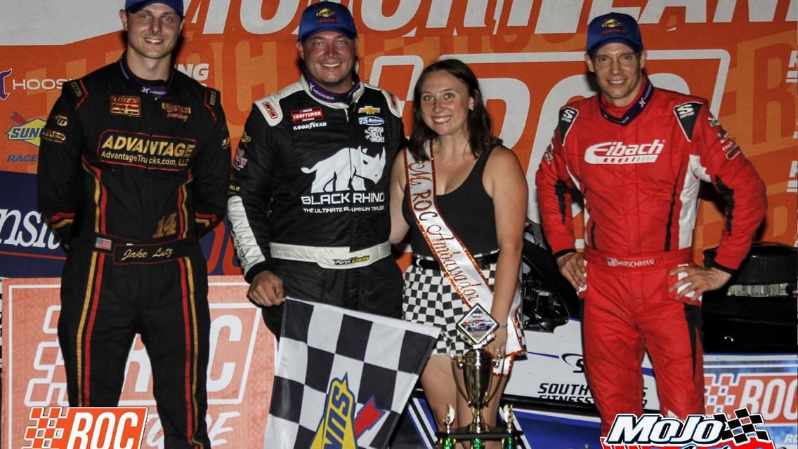 PATRICK EMERLING SCORES HOMETOWN WIN IN “TRANSITOWNE 100” AT HOLLAND SPEEDWAY WITH RACE OF CHAMPIONS MODIFIED SERIES