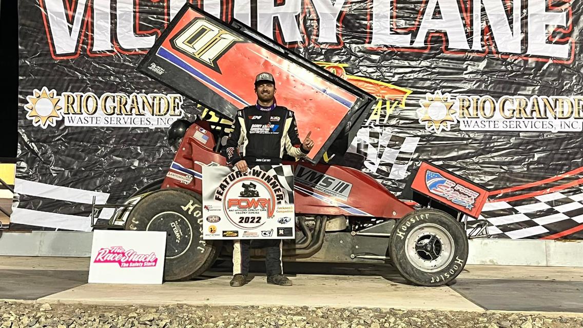 John Carney II Sweeps Opening Weekend with POWRi Desert Wing Sprint Wins