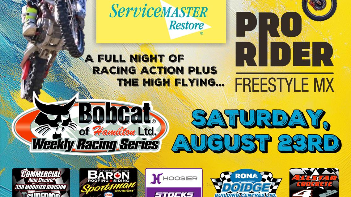 PRO Rider FMX Show Plus Full Card of Racing This Saturday Night