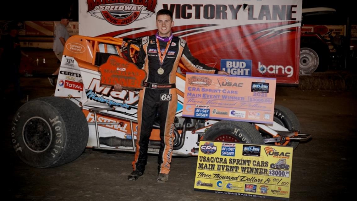 Chase Johnson Rallies From 16th to Win USAC/CRA Event With Last-Lap Pass