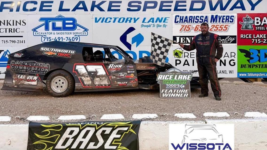 Nick Koehler added his fifth win of the season at Rice Lake Speedway on Saturday, July 12.