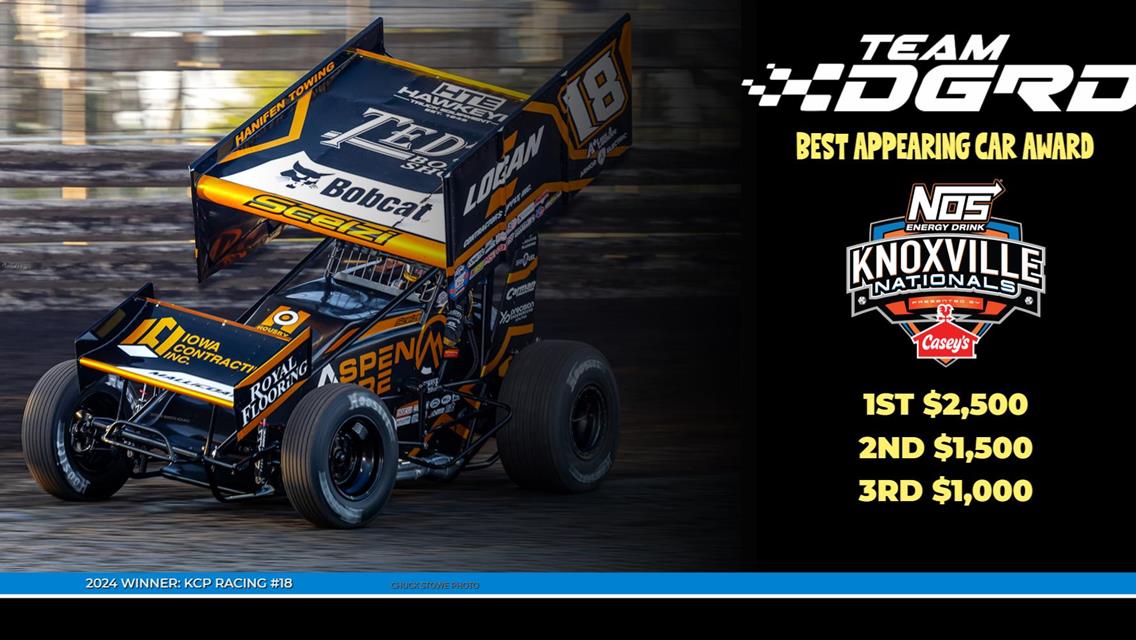 Team DGRD Increases Prize for the 2025 Best Appearing Car Award!