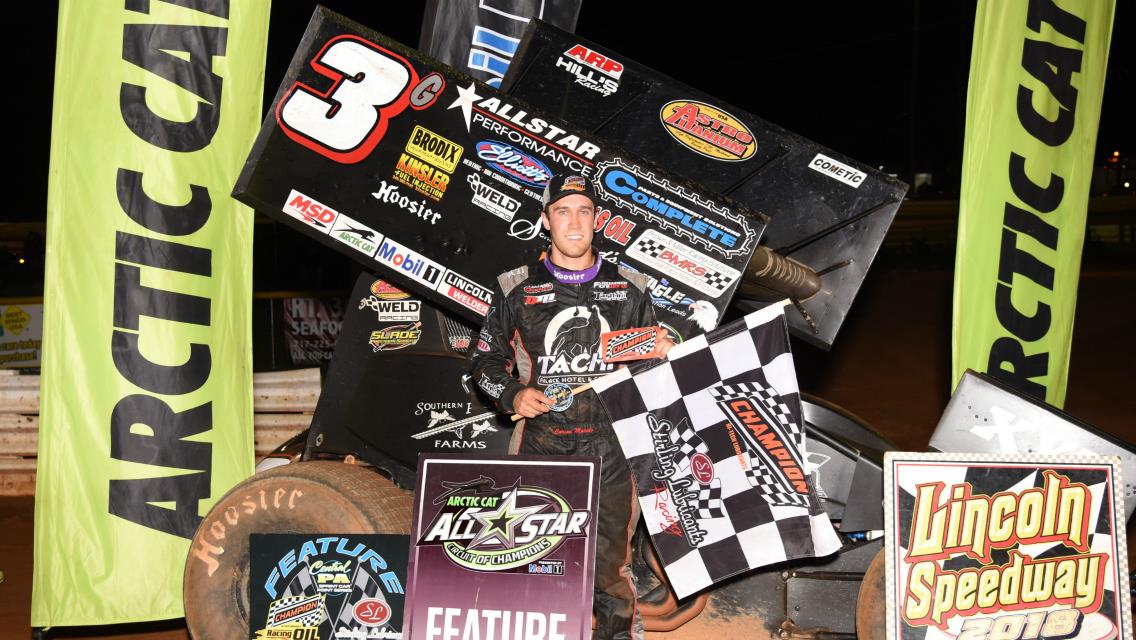 Carson Macedo holds off PA Posse at Lincoln Speedway