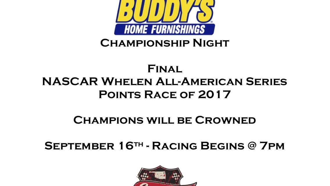 Buddy’s announces special promotion to gear up for Championship Night at the Highbanks