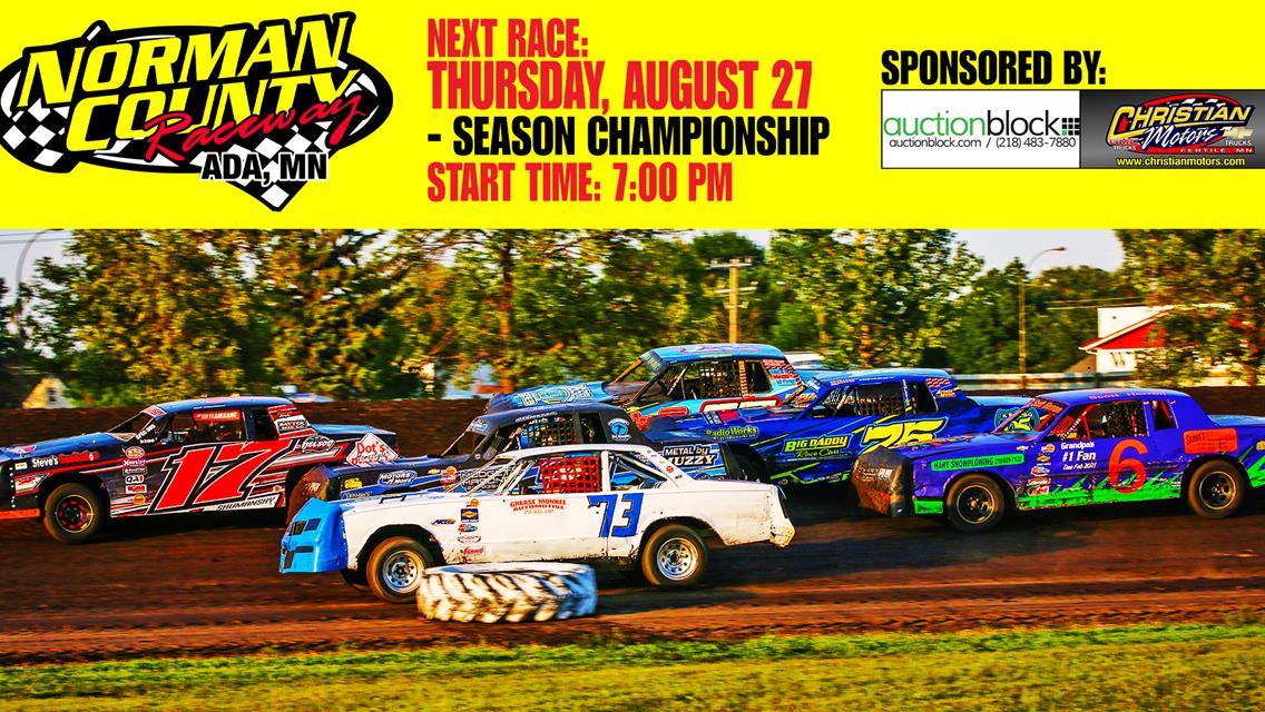 Thursday, August 27 – Season Championship