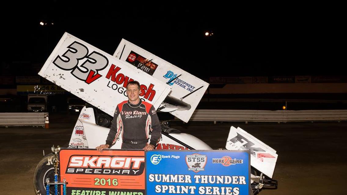 Van Dam Records First Victory at Skagit Speedway Since 2007