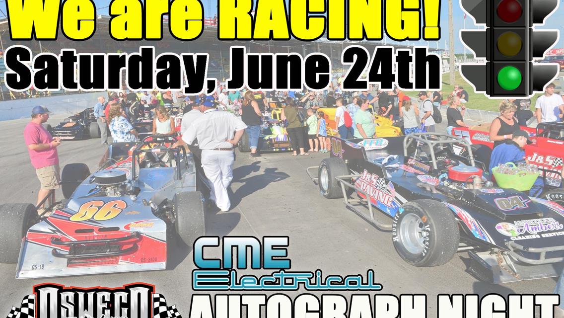 Autograph Night RACEDAY Presented by CME Electrical Supply