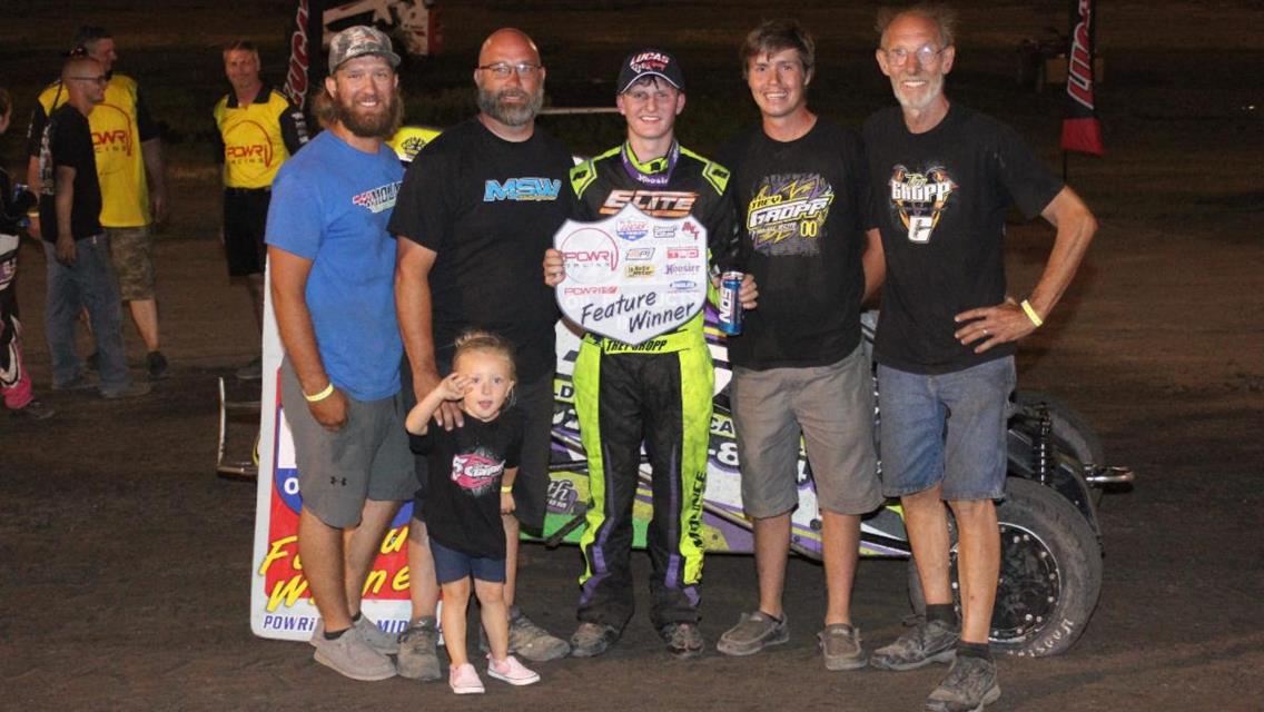 Trey Gropp wins POWRi West weekend finale at Airport Raceway