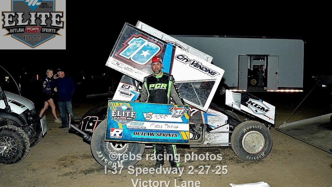 Elite Outlaw Sprint Series @ I-37 Speedway 2-27-25